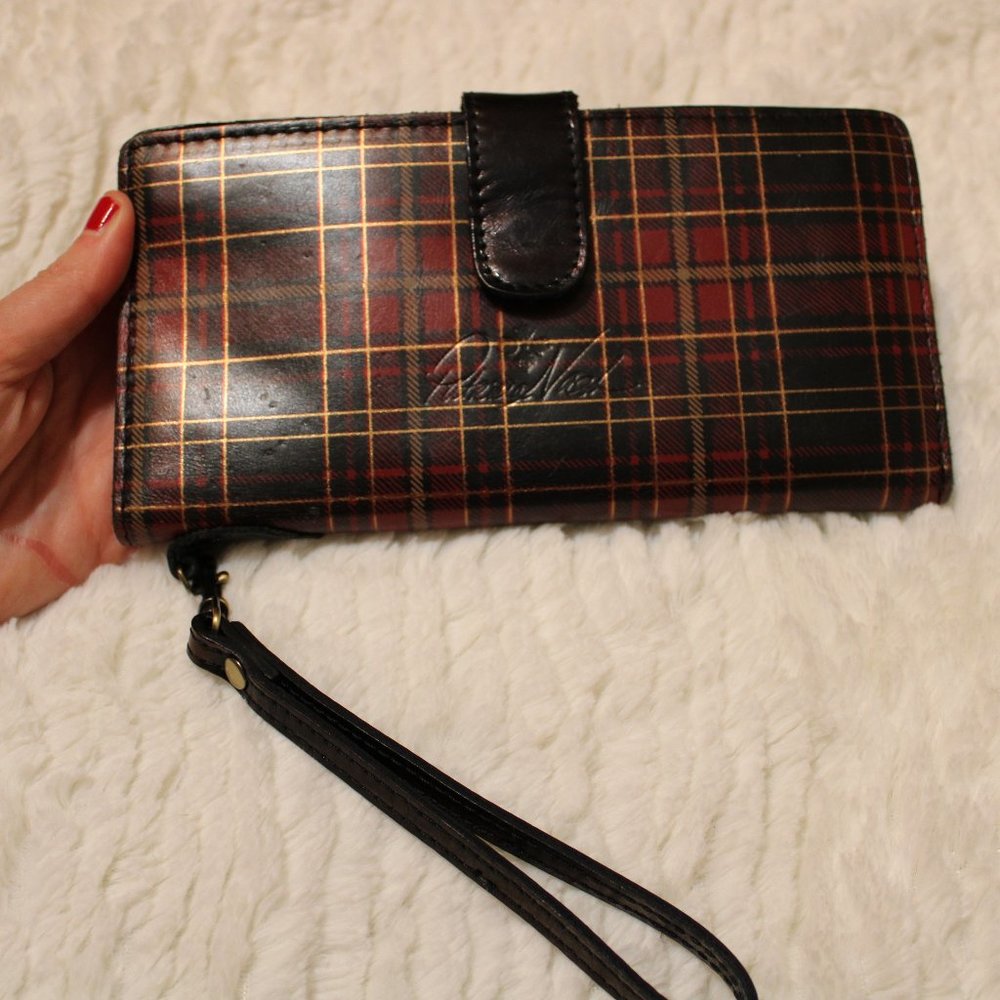 Patricia Nash Valentia II Tartan Clutch Wristlet Wallet